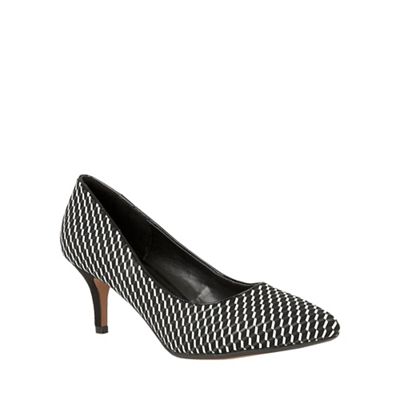 Black 'Petra' pointed toe courts